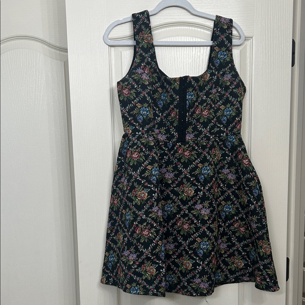 Aura Black Floral Dress